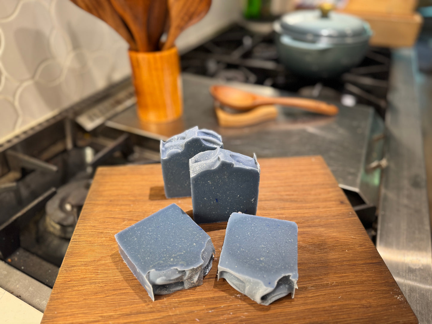 Frosted Blue Balls Luxury Handmade Soap