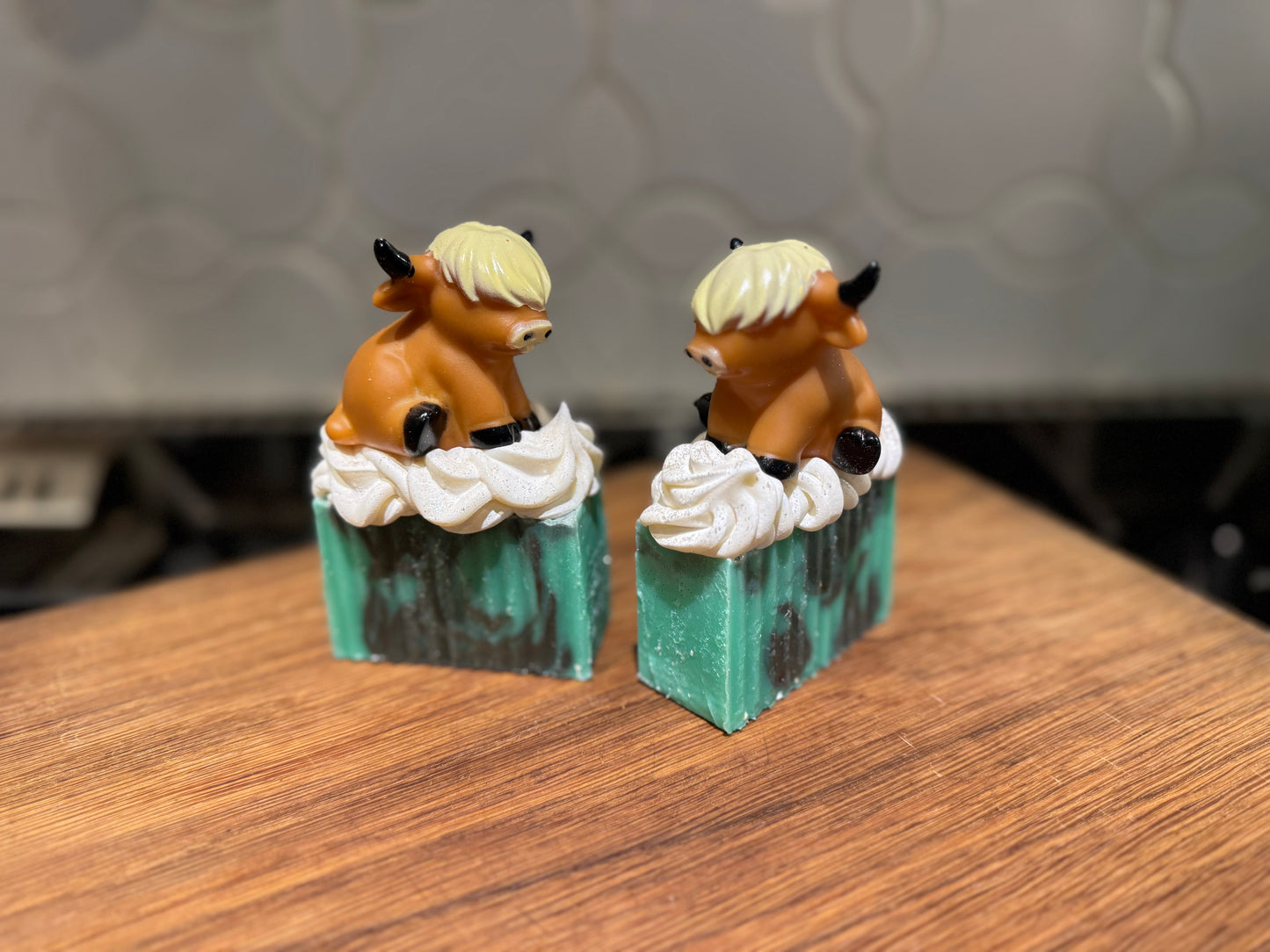 LIMITED Kids Collection of Handmade Soaps including a Toy! Made with coconut milk and oatmeal. Glow in the dark!