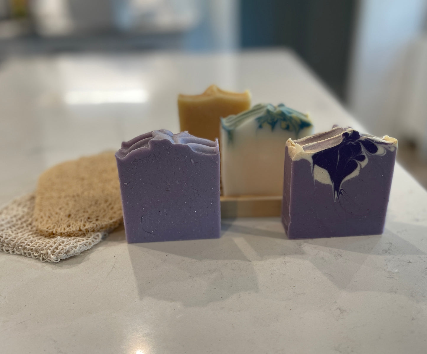 Mama and New Baby Gift set of 4 luxury handmade soaps