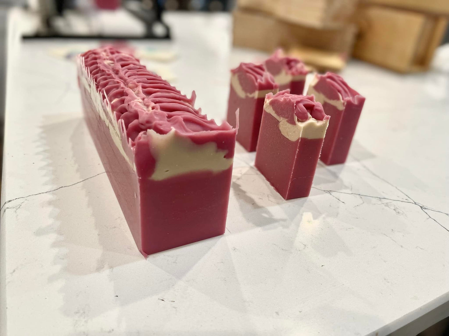 Strawberries and Cream 100% Goats Milk Handmade Luxury Soap