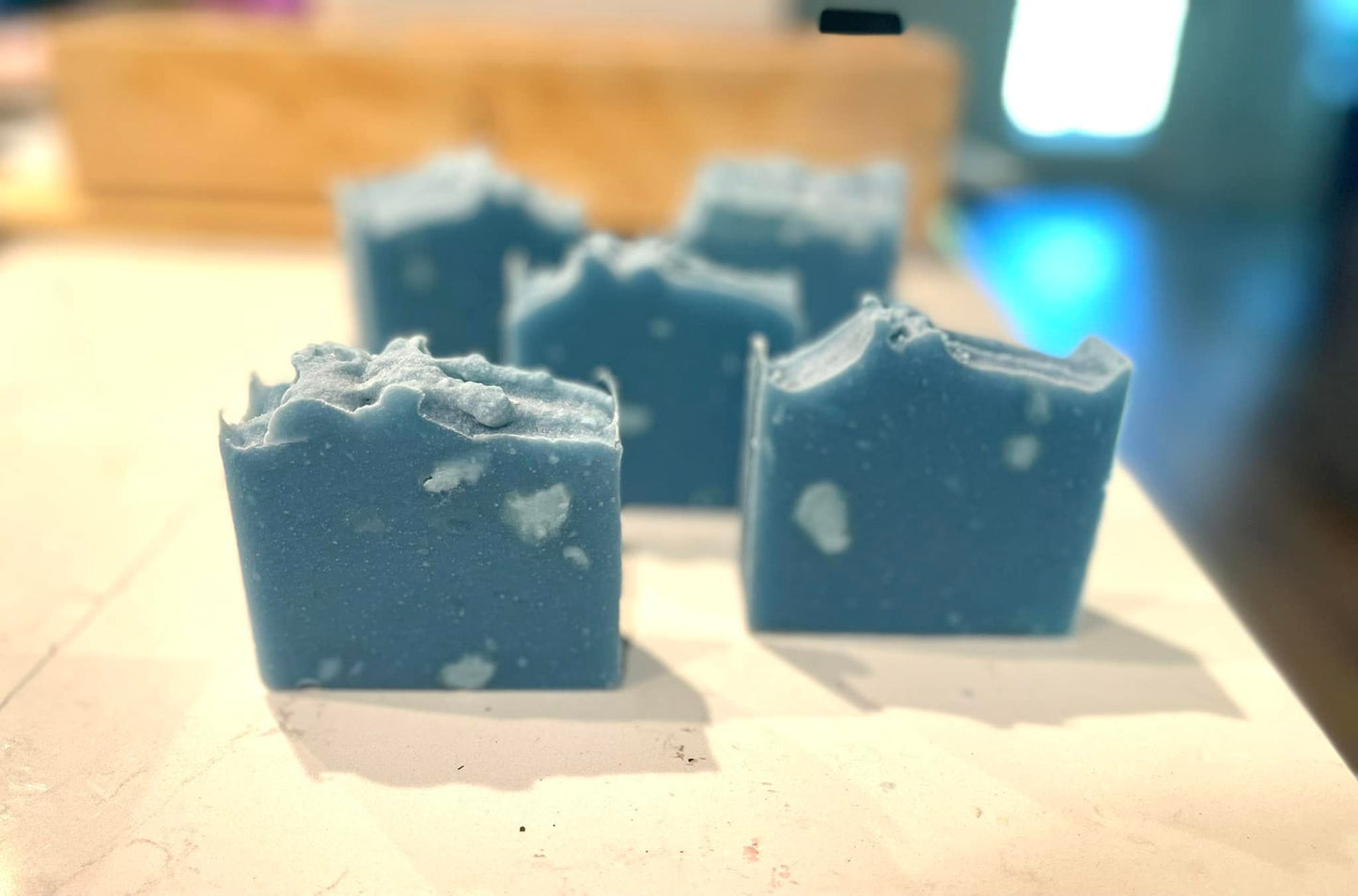 Frosted Blue Balls Luxury Handmade Soap