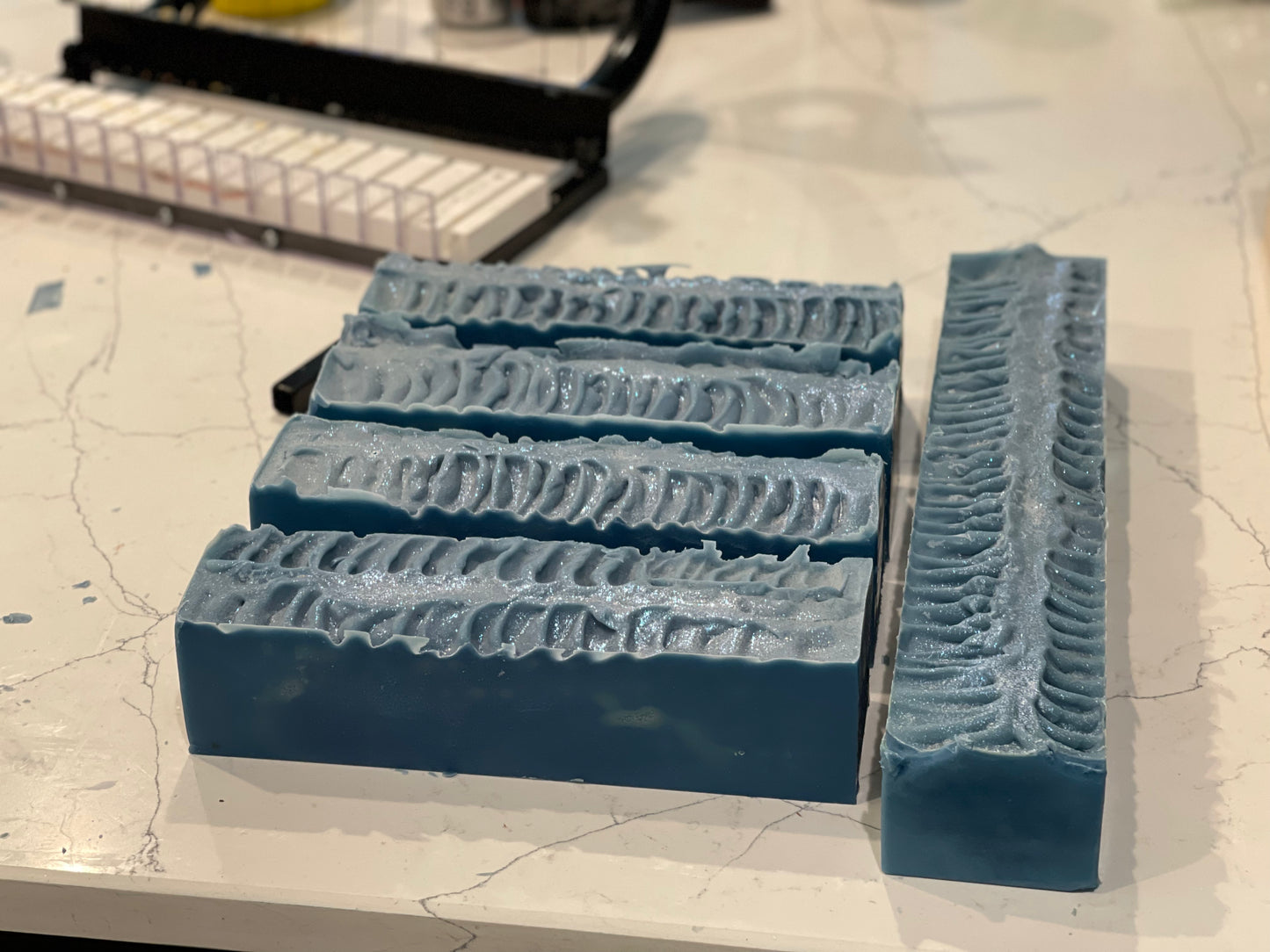 Frosted Blue Balls Luxury Handmade Soap