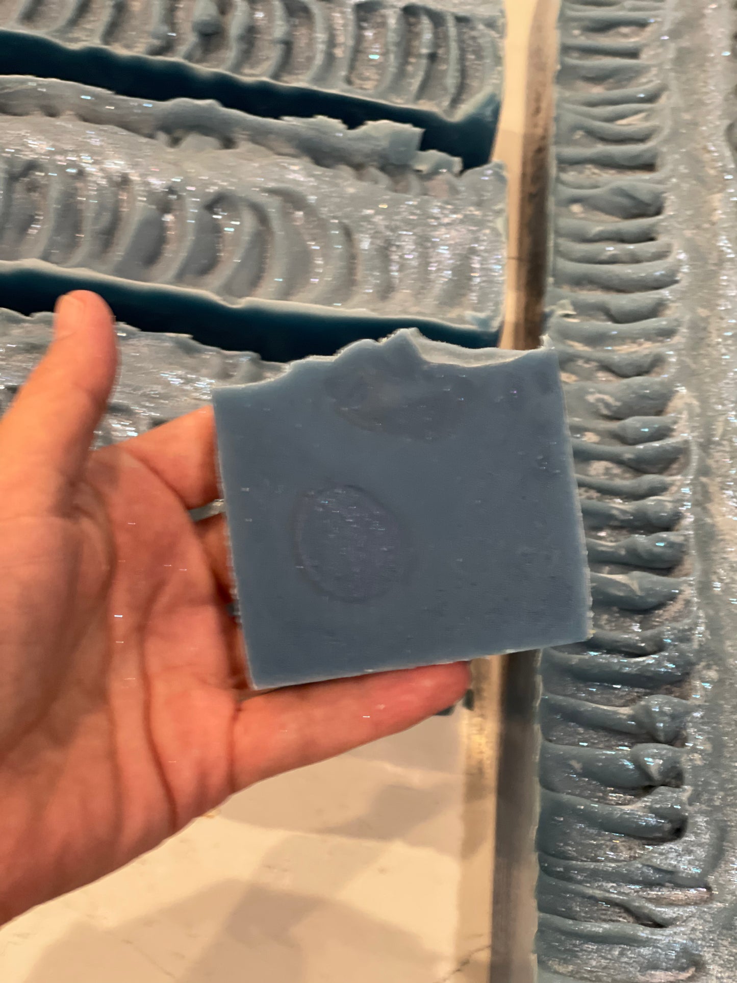 Frosted Blue Balls Luxury Handmade Soap