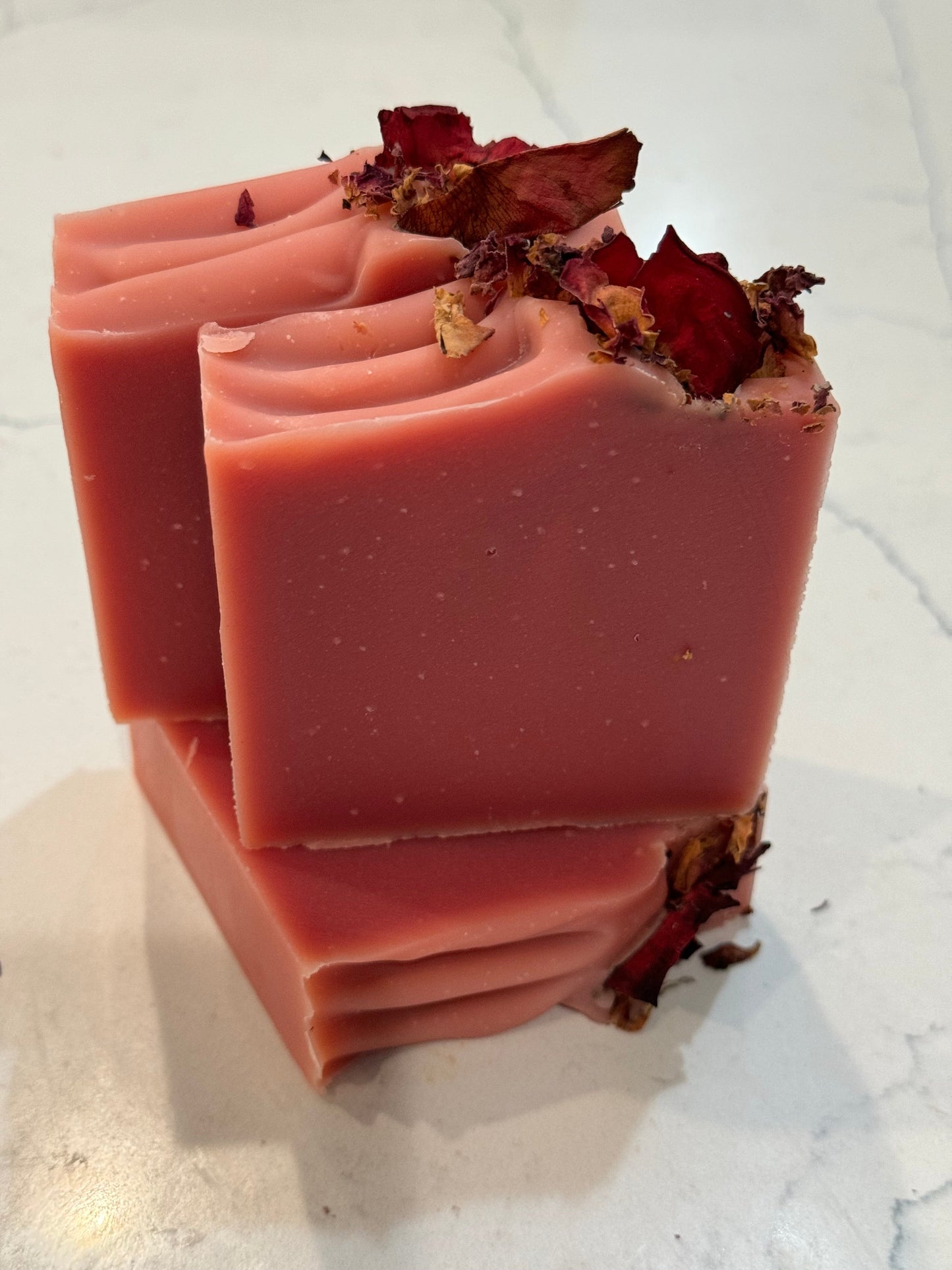 Modern Rose Goats Milk Luxury Handmade Soap with Roses