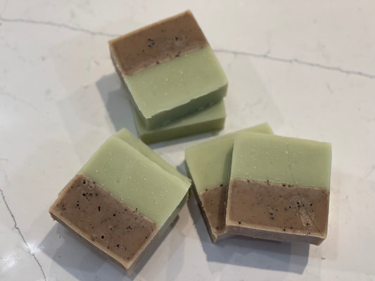 Menthol Eucalyptus Handmade Luxury Soap made with caffeine and real menthol